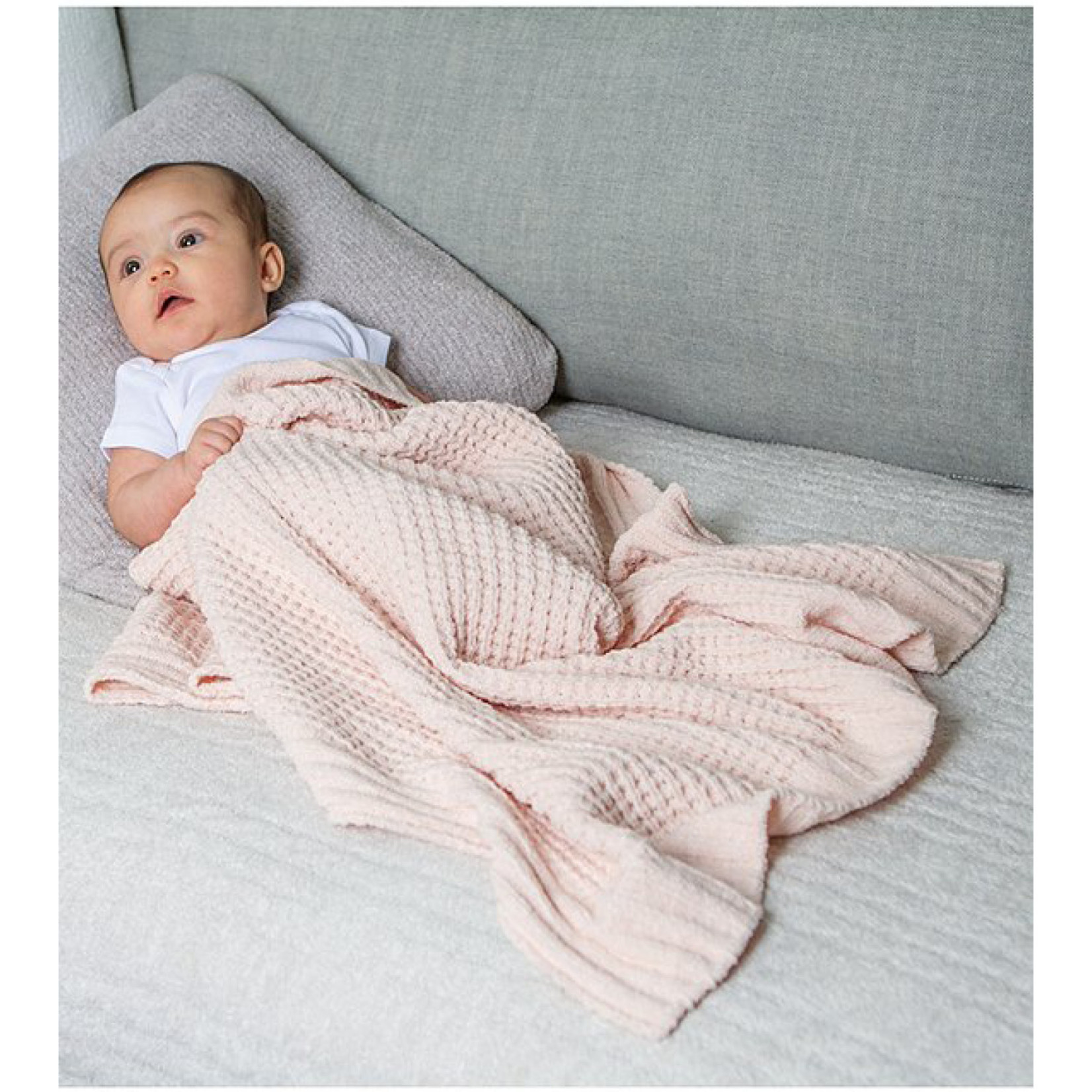 Barefoot Dreams Waffle Baby Blanket