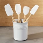Le Creuset Set of 5 Classic Utensil Crock w/Craft Spatulas