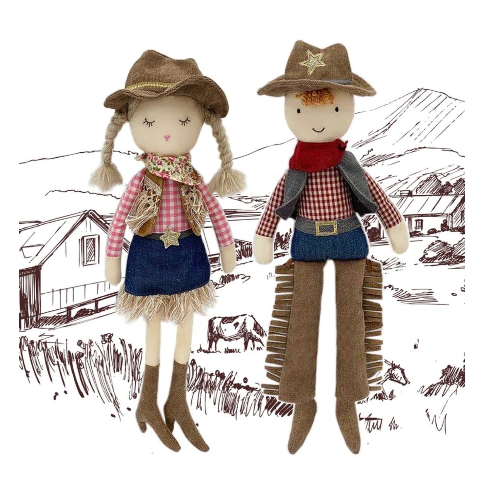 Mon Ami Clementine Cowgirl Doll
