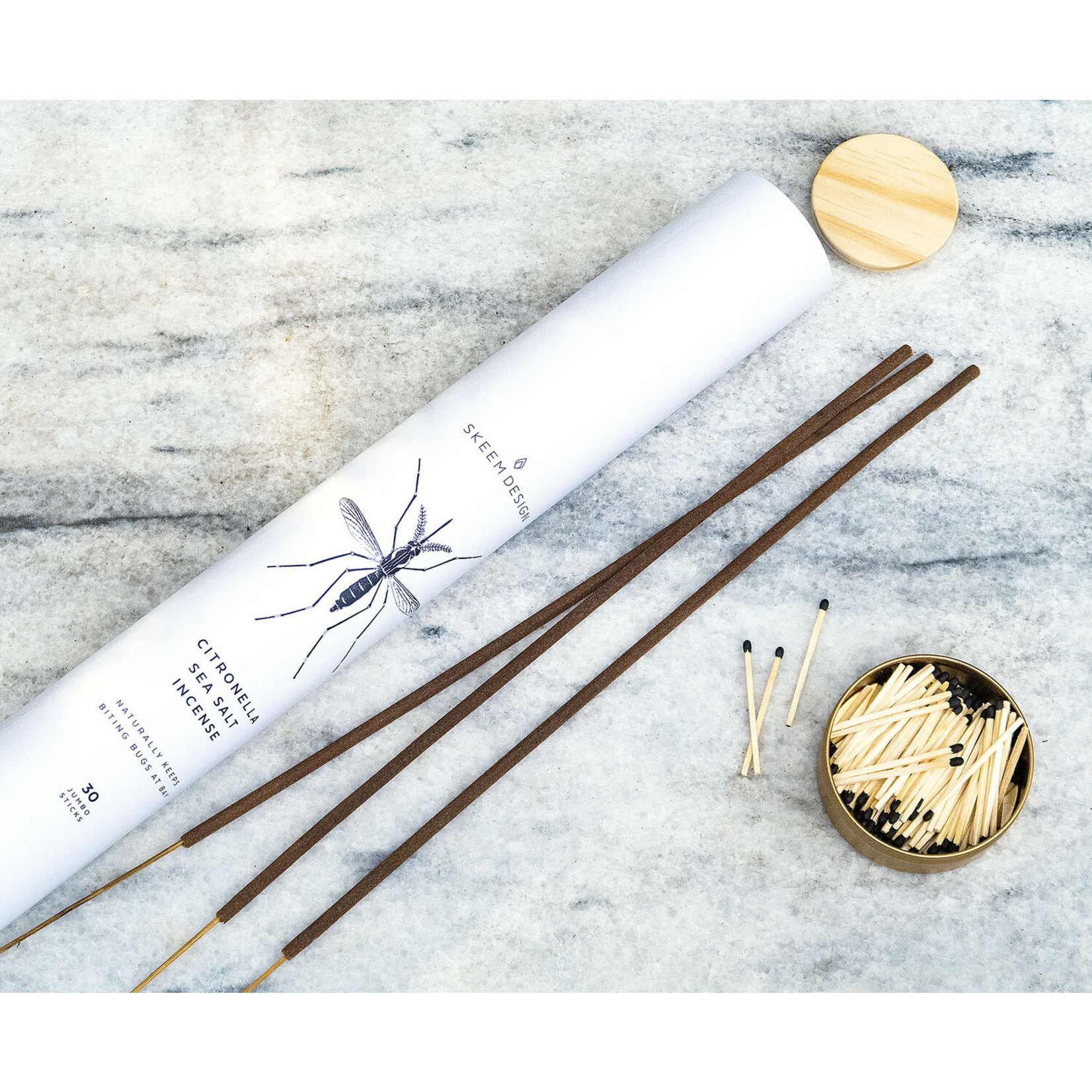 Skeem Jumbo Citronella Incense Sea Salt