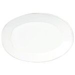Vietri Lastra Melamine White Oval Platter