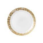 Vietri Rufolo Glass Gold Service Plate/Charger