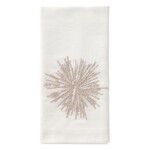 Bodrum Starburst Champagne Embroidered Napkin 22"