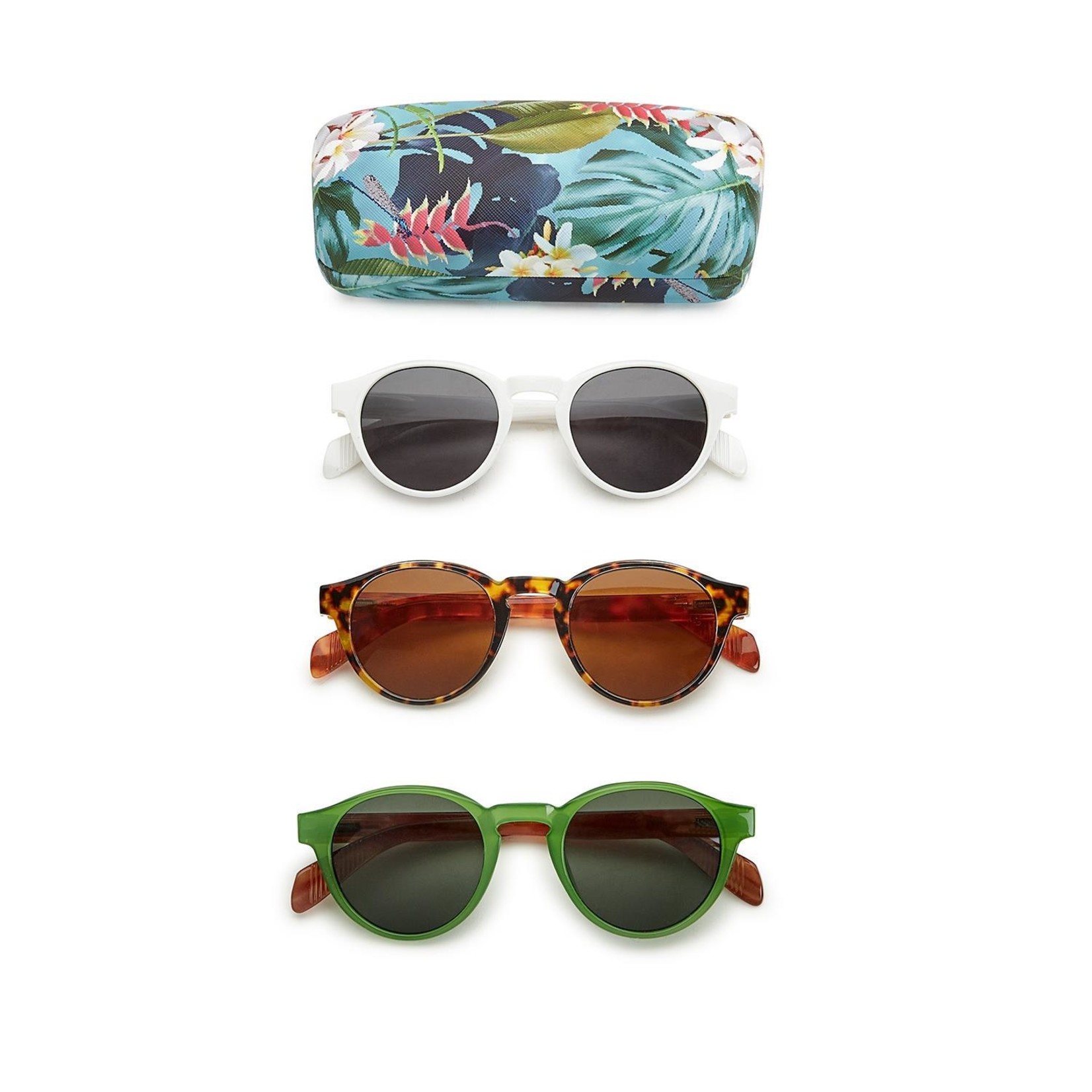 Two's Company Havana Nights Retro Inspired Sunglasses