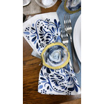 Painted Oyster Blue Napkin Ring