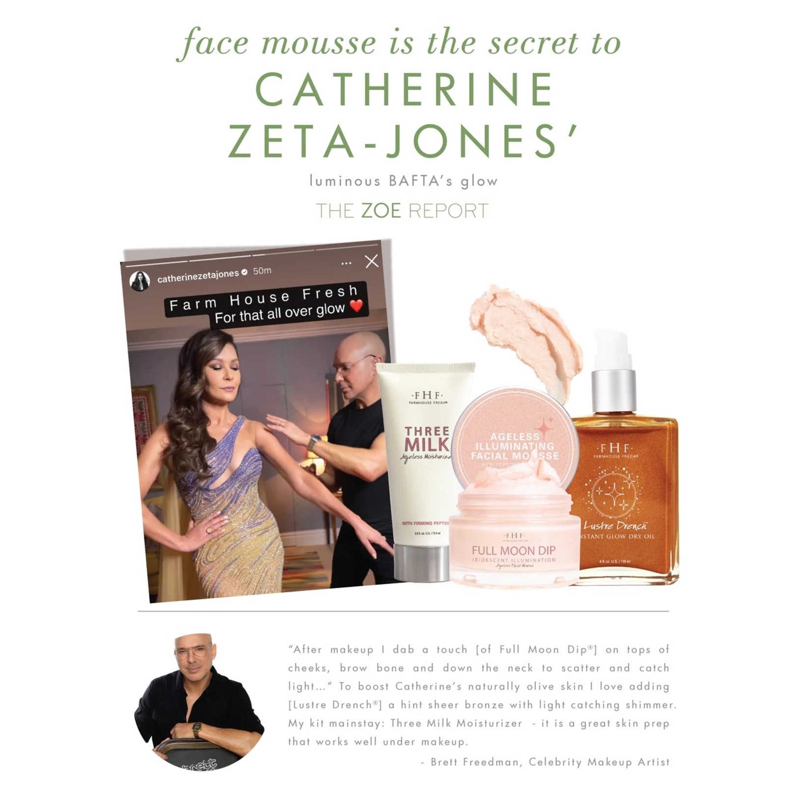 Farmhouse Fresh Full Moon Dip Iridescent Ageless Facial Mousse 50ml