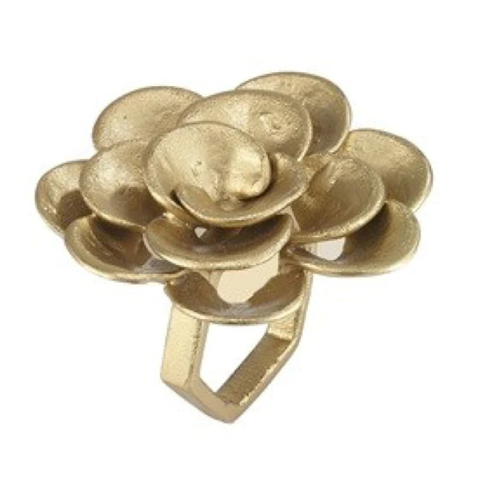 Bodrum Camellia Gold Napkin Ring
