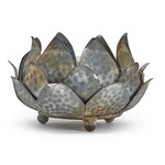Two's Company Artichoke Decorative Cachepot / Bowl with Antique Stone Finish