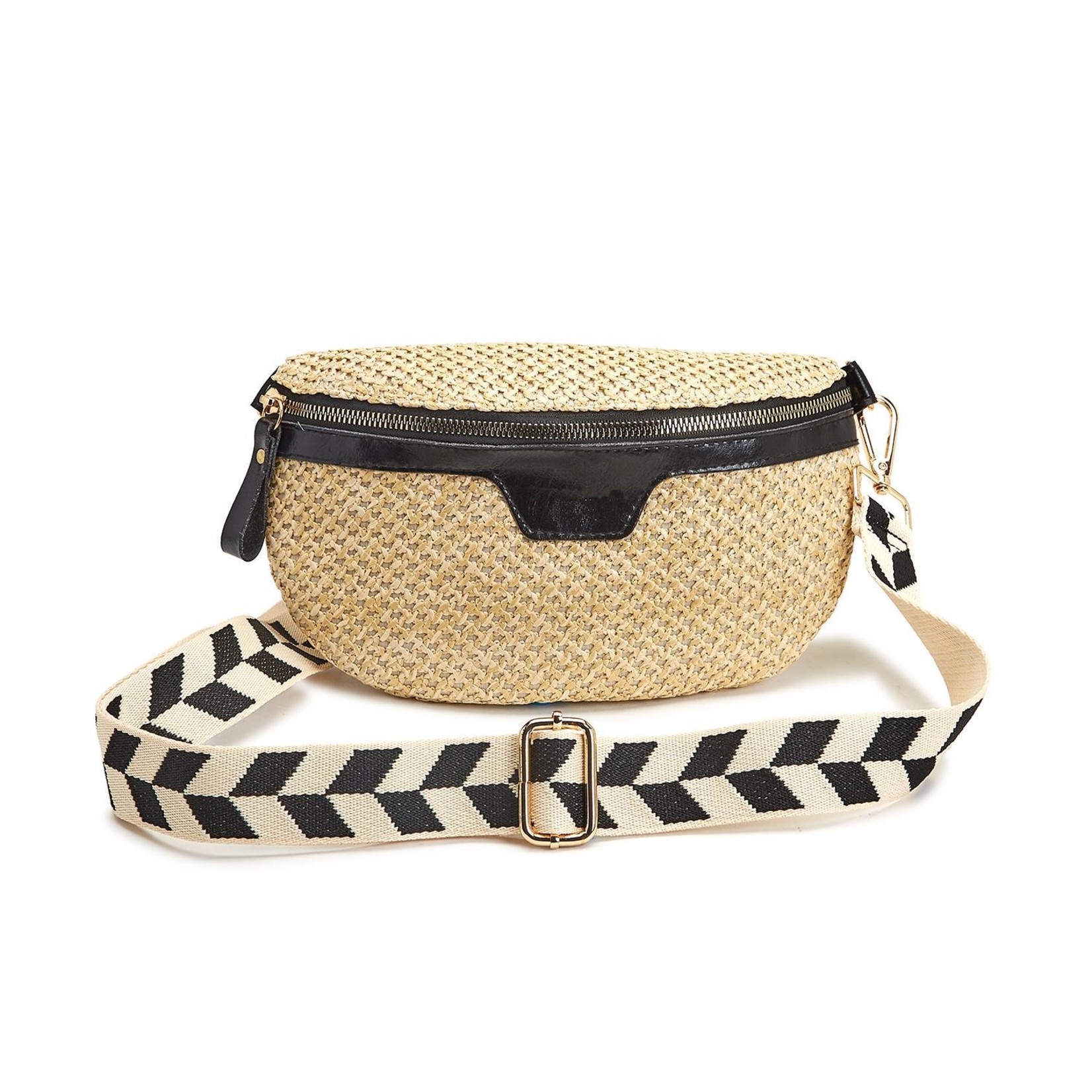 Logo Print Sling Bag with Detachable Strap