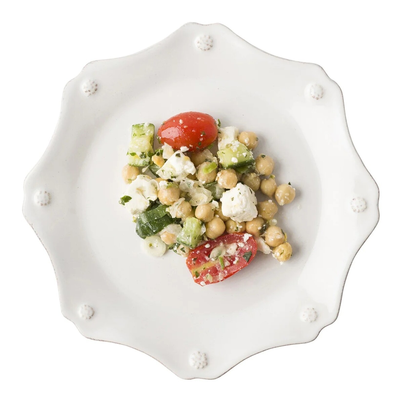 Juliska Berry & Thread Scallop Dessert/Salad Plate,  Whitewash