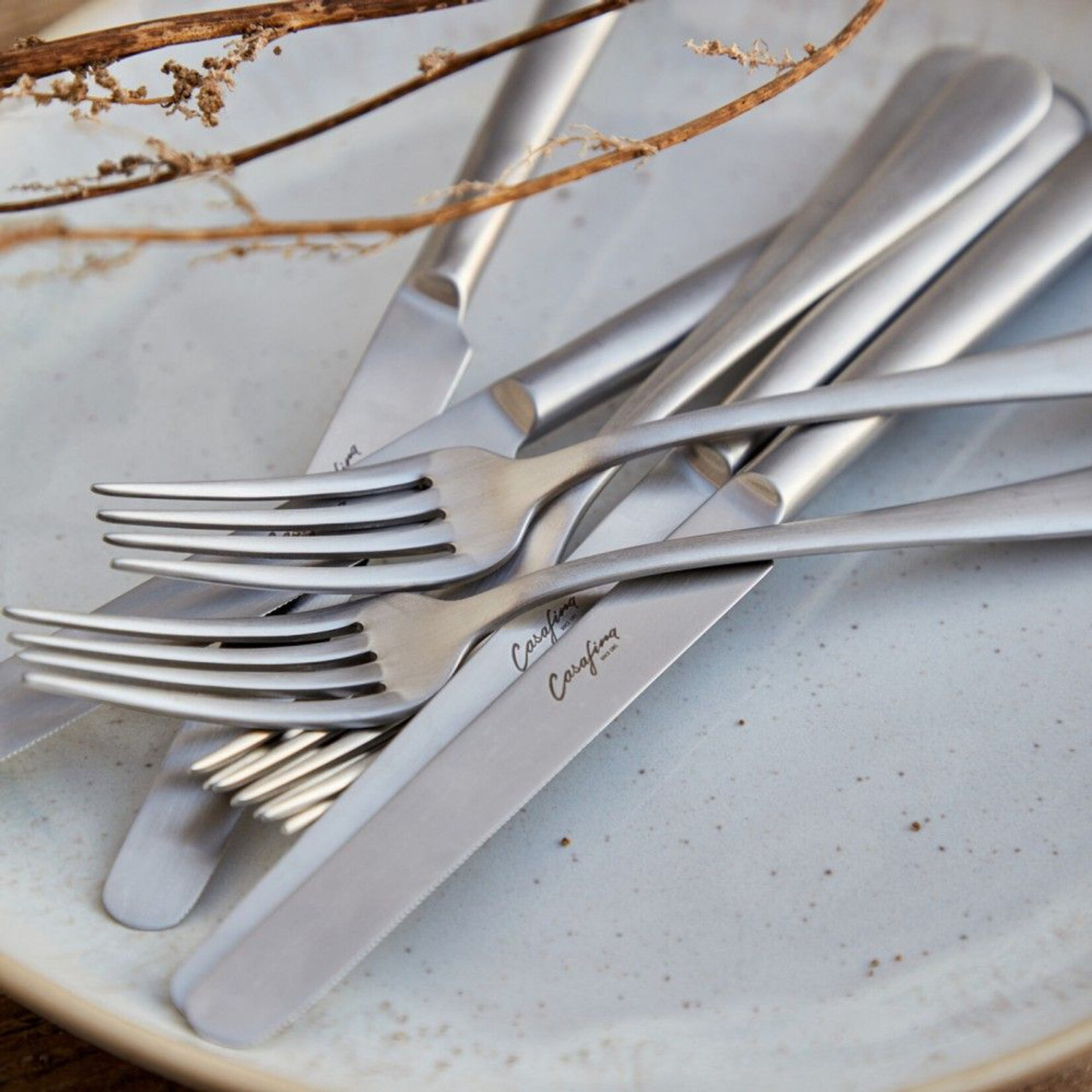 Casafina Pacifica Vintage Brushed Flatware