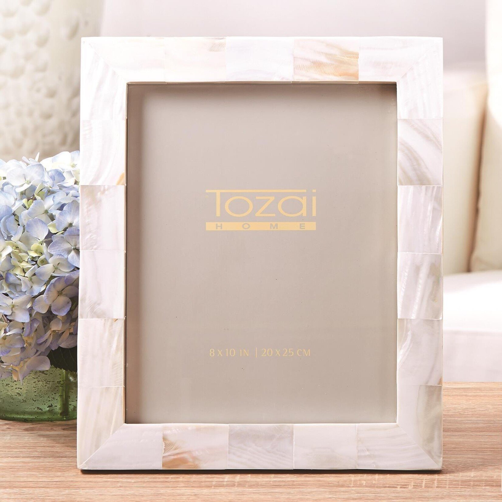 Tozai Pearly White 8" x 10" Mother of Pearl in Gift Box