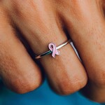 puravida bracelets Boarding 4 Breast Cancer Ring