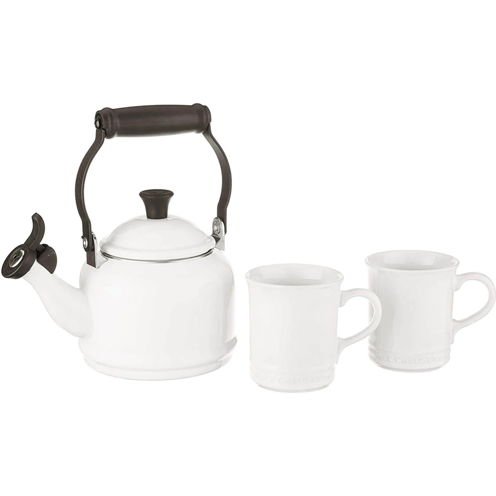 Le Creuset Demi Kettle & 2 Coffee Mug Set