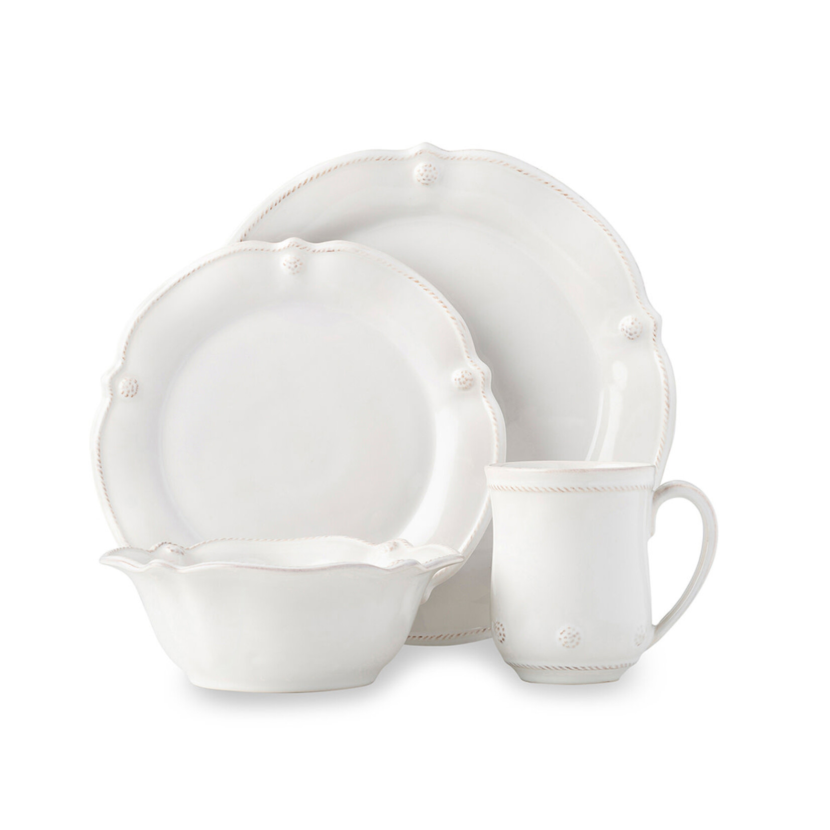 Juliska Berry & Thread Flared Dessert/Salad Whitewash