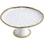 Pampa Bay Golden Salerno Round Cake Stand