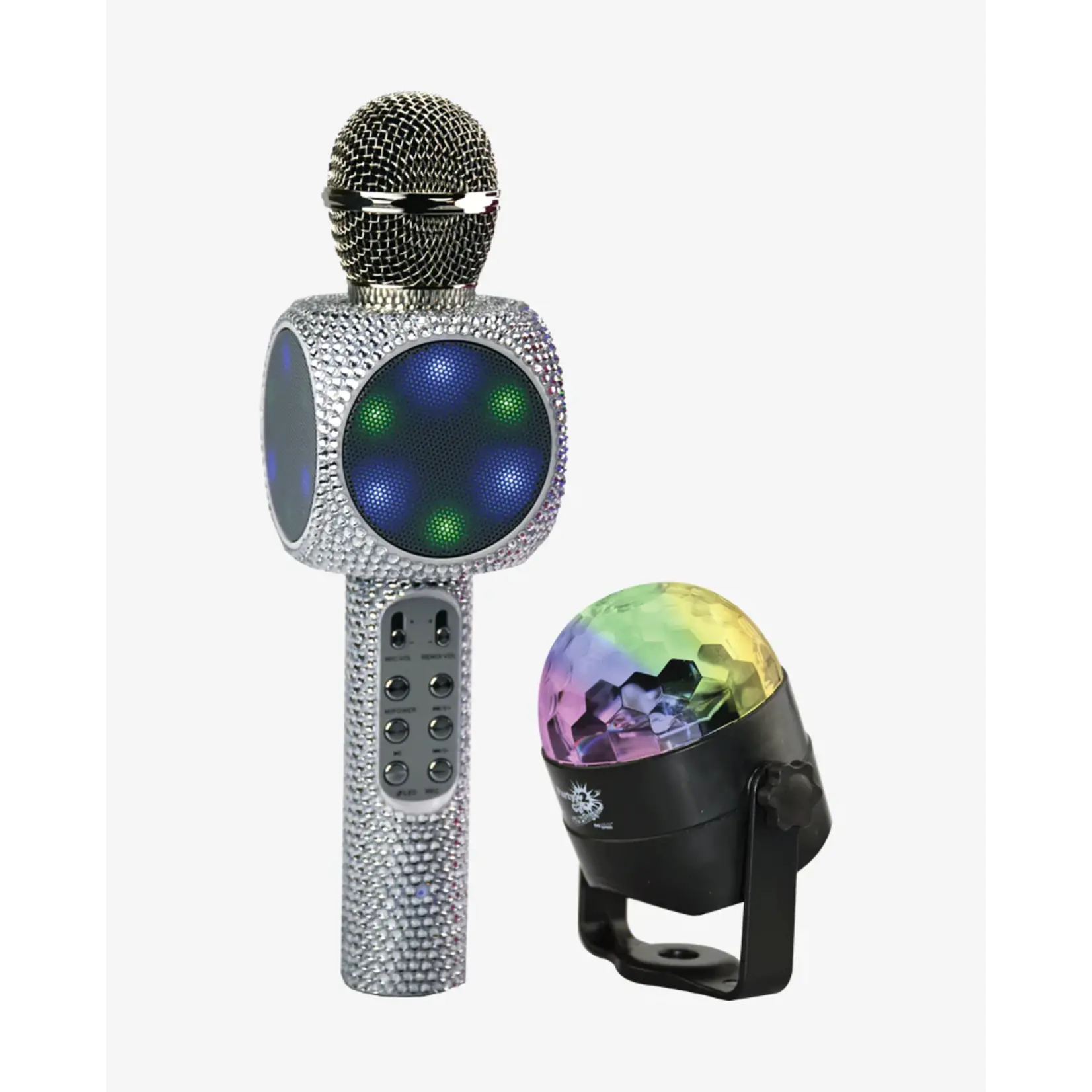 Wireless Express Party 2 Go Karaoke Microphone & Disco Ball Combo