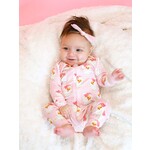 Mary Square Baby PJ Set Santa Baby Red