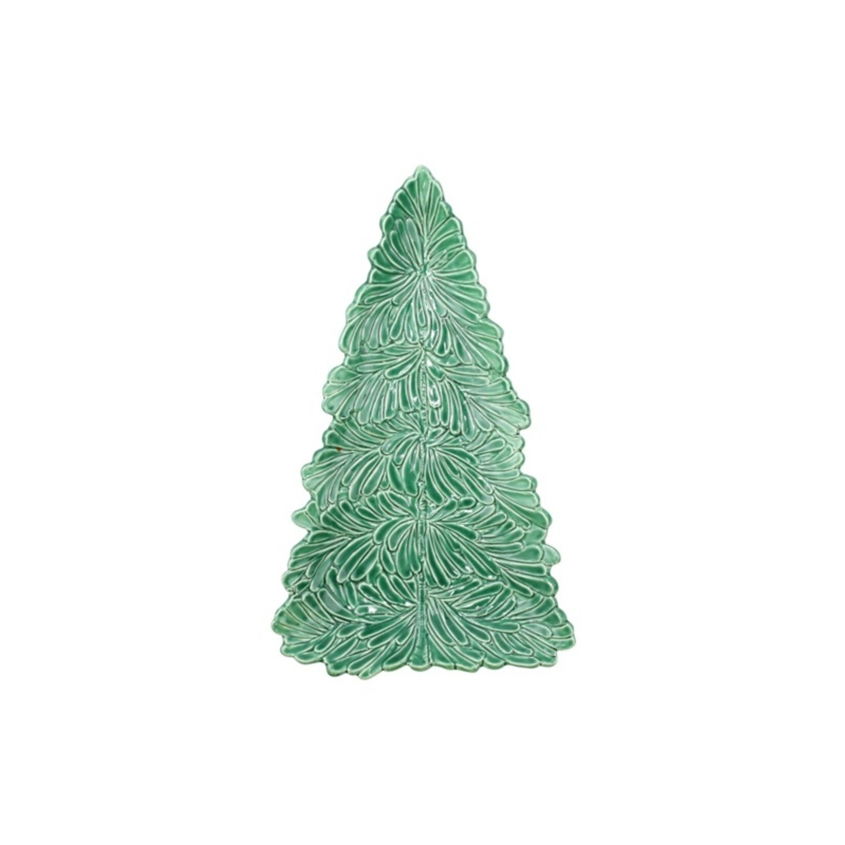 Vietri Lastra Holiday Figural Tree Platter