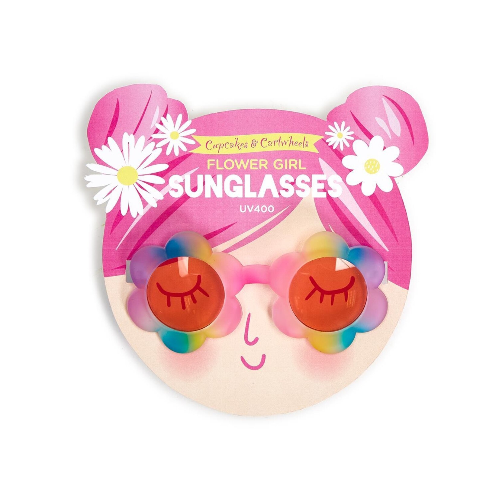 Two's Company Ombre Flower Sunglasses on Gift Card