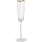 Mary Square Champagne Hammered Clear Glass