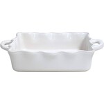 Casafina Cook & Host Med Rect Ruffled Baker 14" White