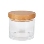 Etu Home Natural Modern Wood Top  Canister, Small