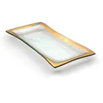 Annieglass Roman Antique Olive Tray Gold