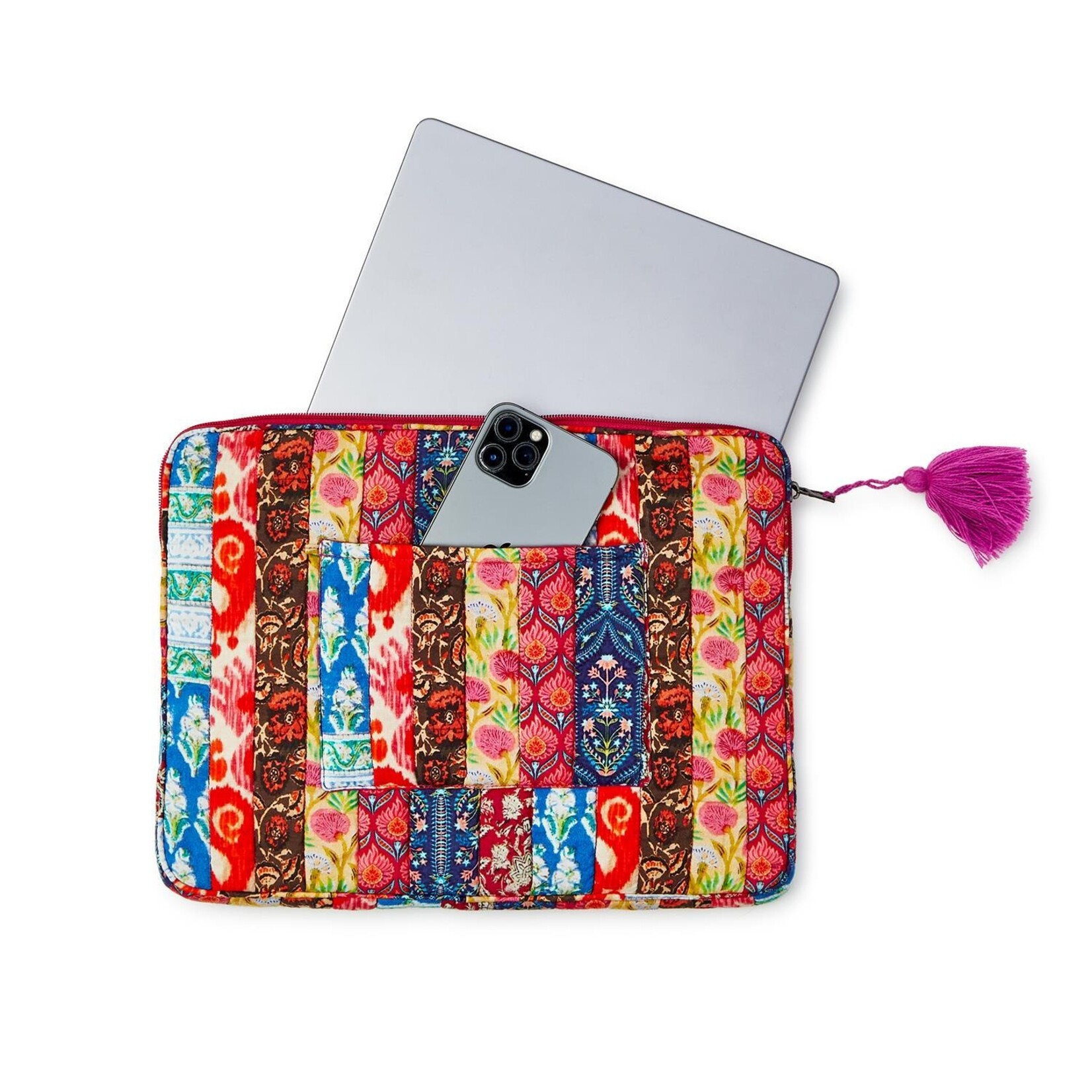 Two's Company Stow Away Laptop Pouch in Printed Fabric