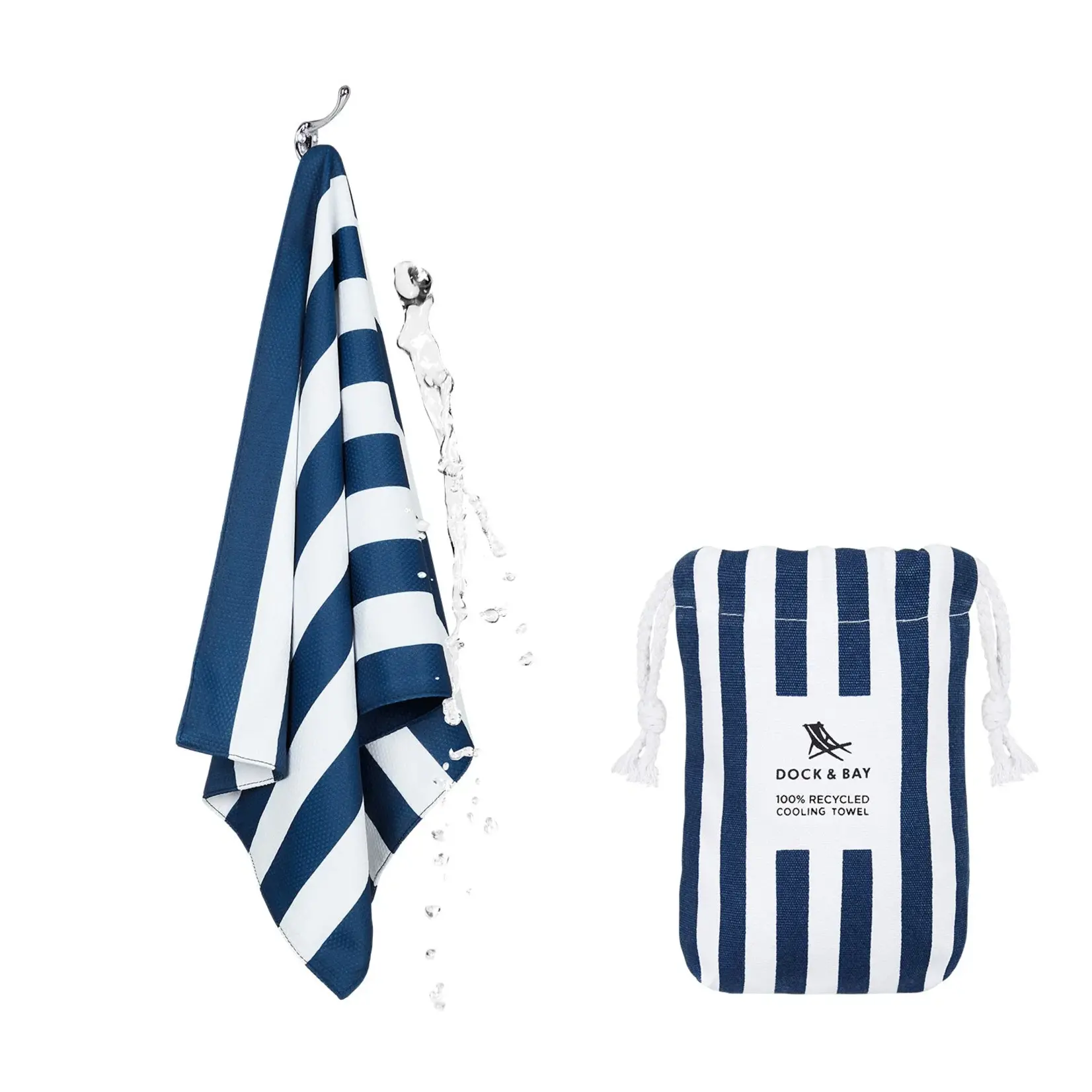 Dock & Bay Dock & Bay Cooling Towels-Cabana Stripe