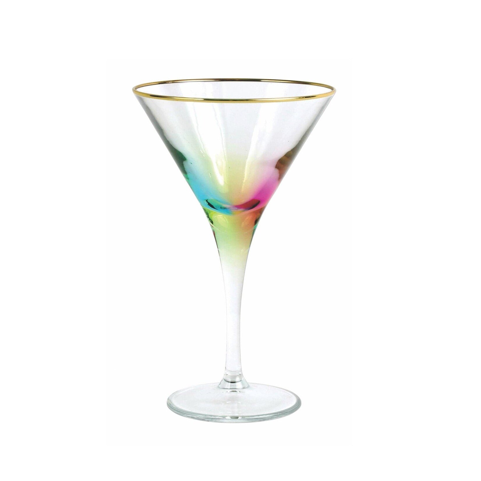 Vietri Rainbow Martini Glass