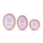 Two's Company Pink Twist Circle Photo Frame 4X4