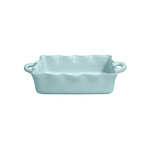 Casafina Cook & Host Med Rect Ruffled Baker 14" Robin's Egg Blue