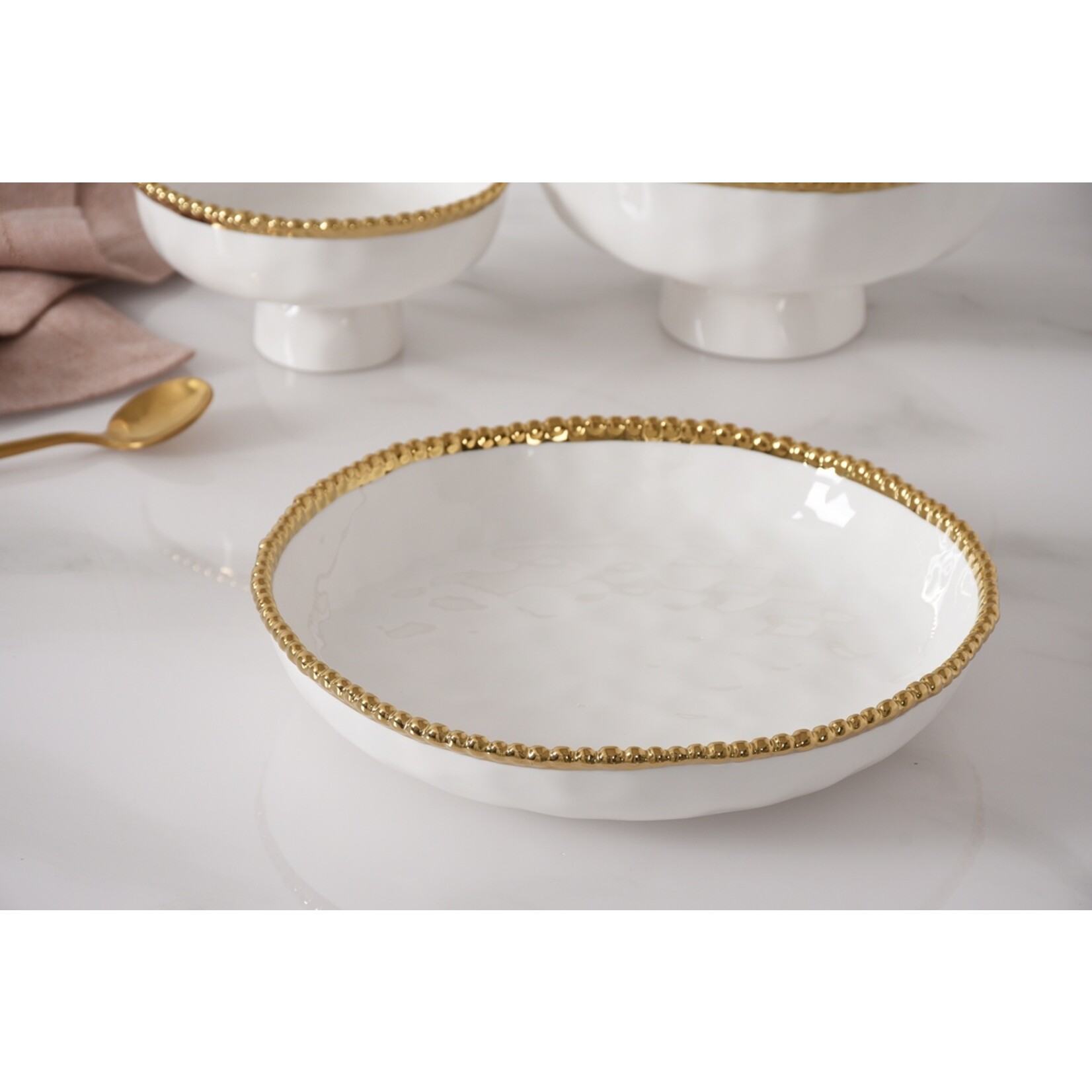 Pampa Bay Golden Salerno Medium Shallow Bowl