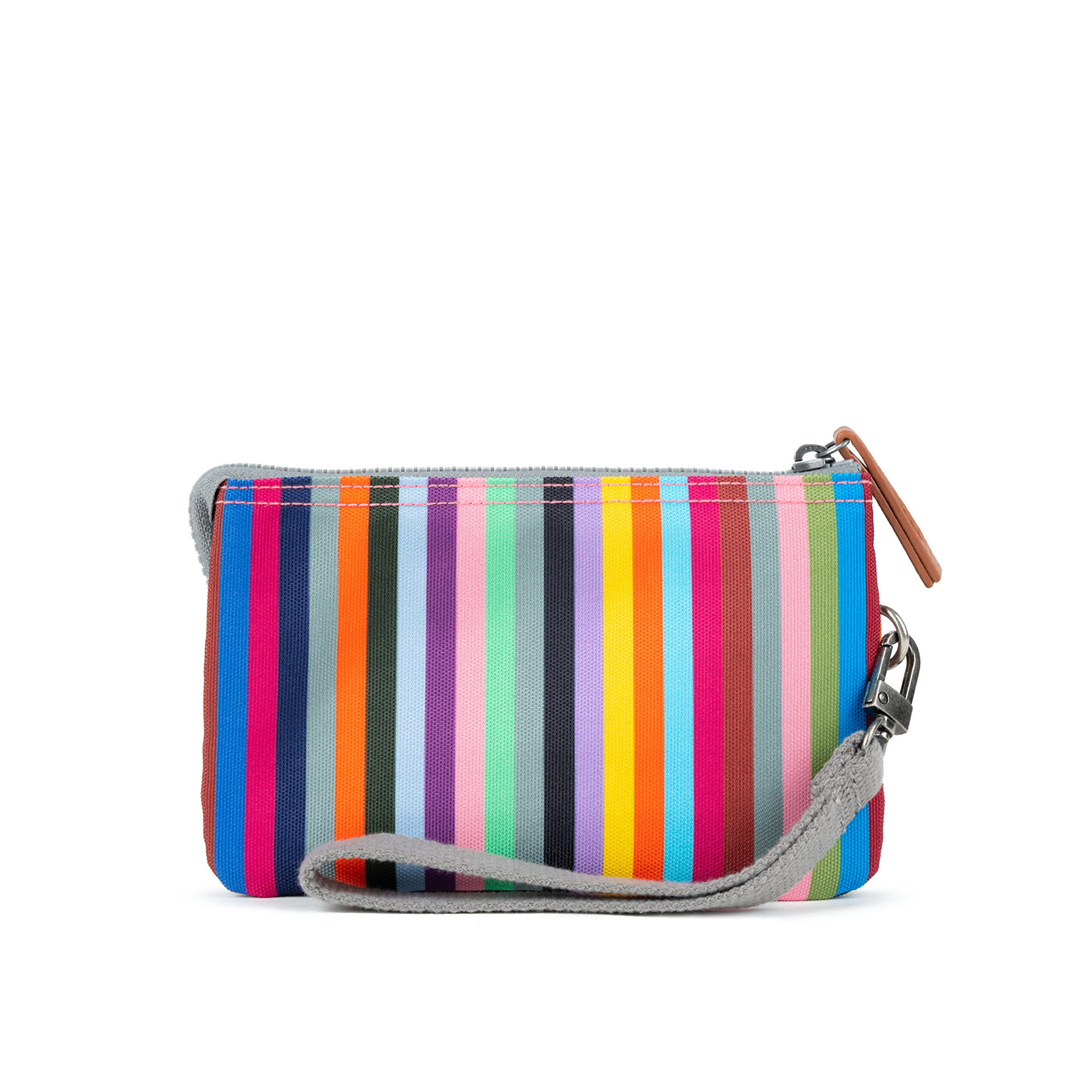 ORI London Carnaby with Wrist Strap Multi Stripe Recycled Canvas - Medium