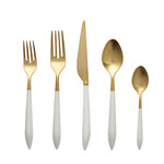 Vietri Ares Oro & White 5-pc Place Setting