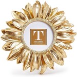 Two's Company Gold Sunflower 3x3 Photo Frame