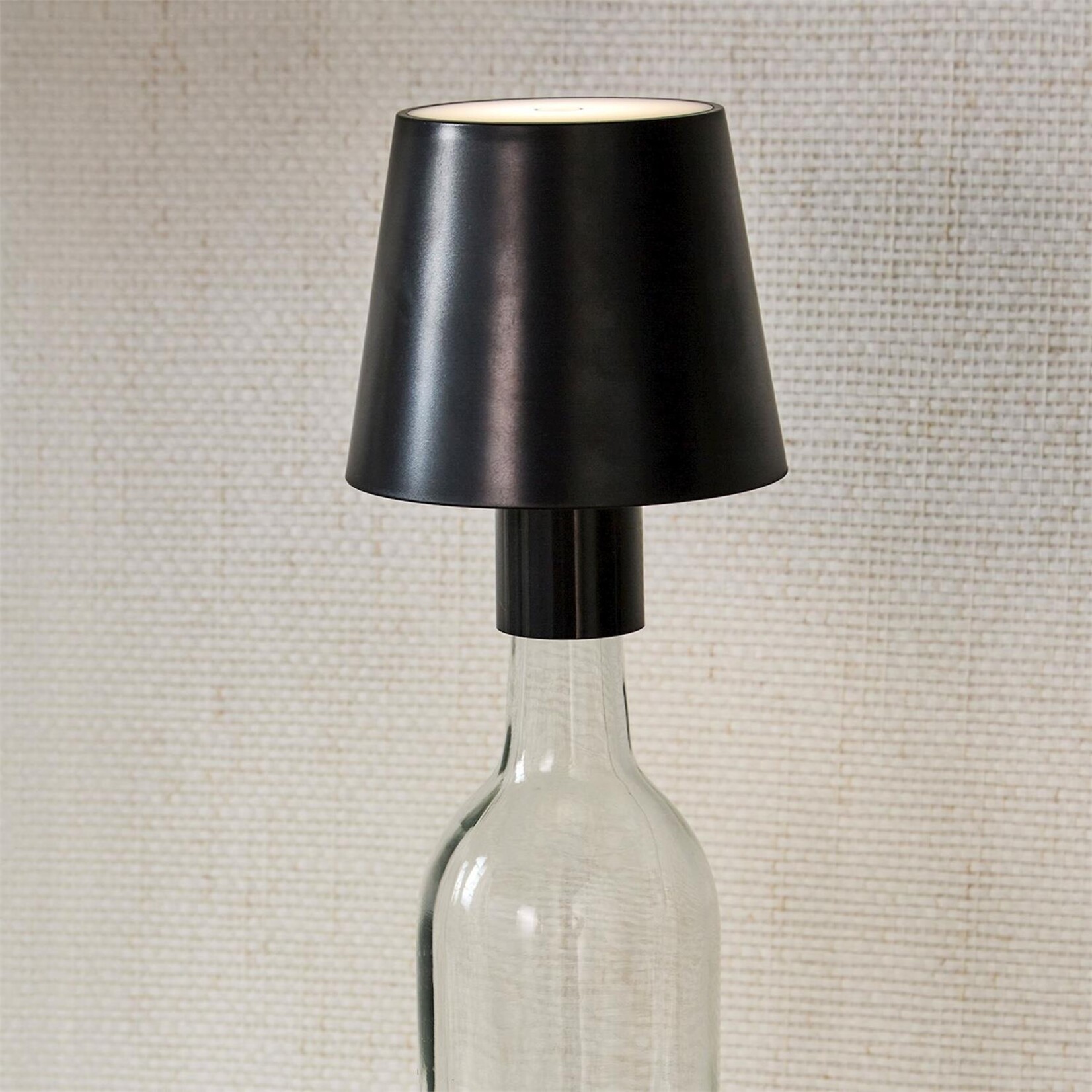 Two's Company LED Touchable Bottle Lampshade with Bottle Stopper in Gift Box