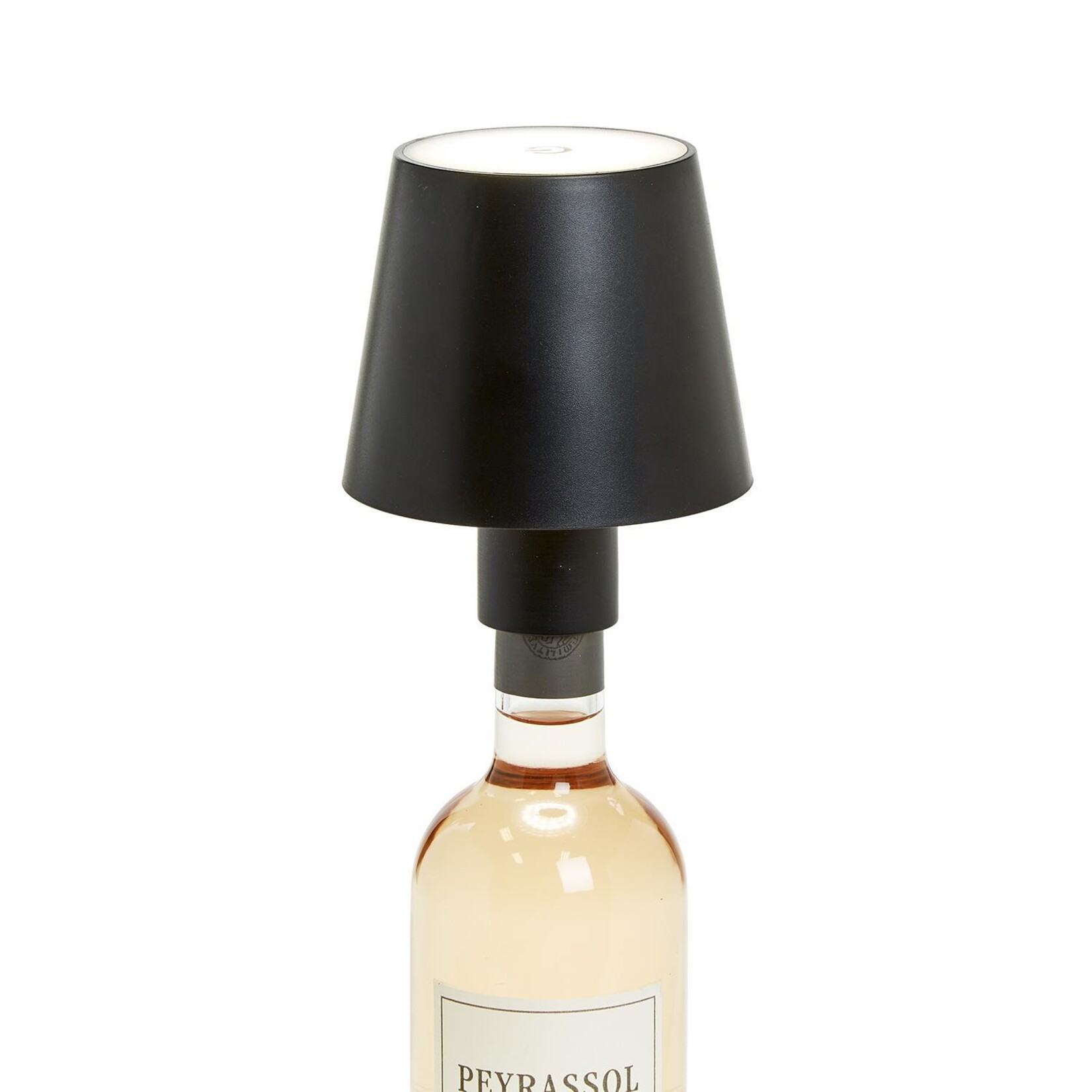 Two's Company LED Touchable Bottle Lampshade with Bottle Stopper in Gift Box