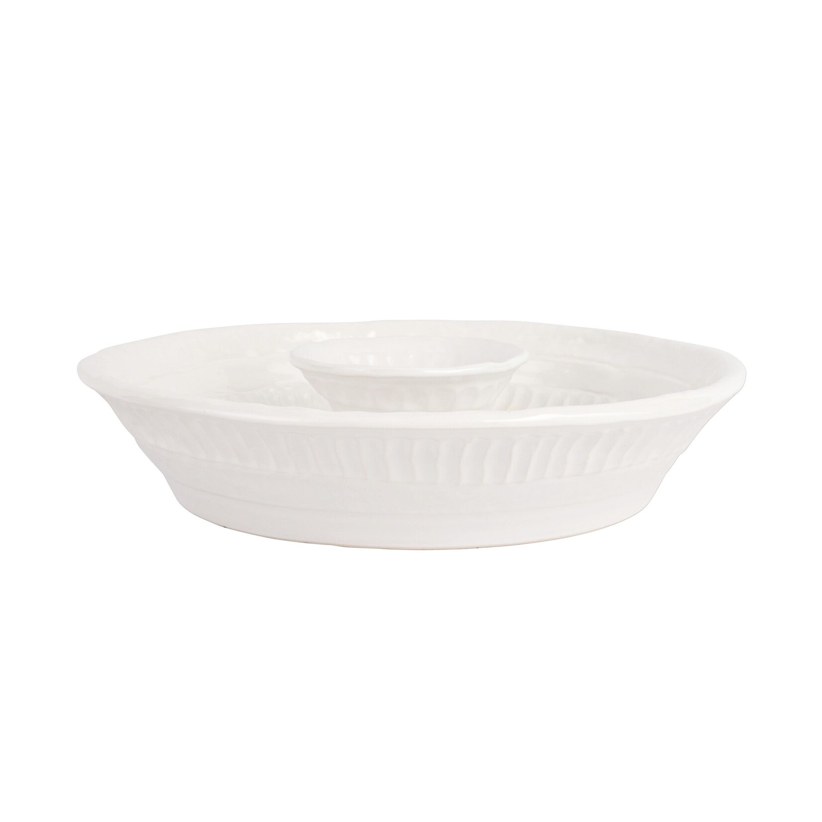 Vietri Pietra Serena Chip and Dip