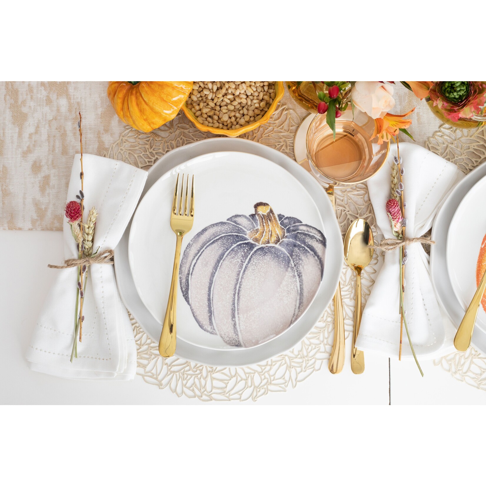 Vietri Settimocielo Oro 5pps Flatware, Gold