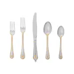 Juliska Berry & Thread 5pc Place Setting Polished with Gold