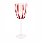 Vietri Nuovo Stripe Red Wine Glass