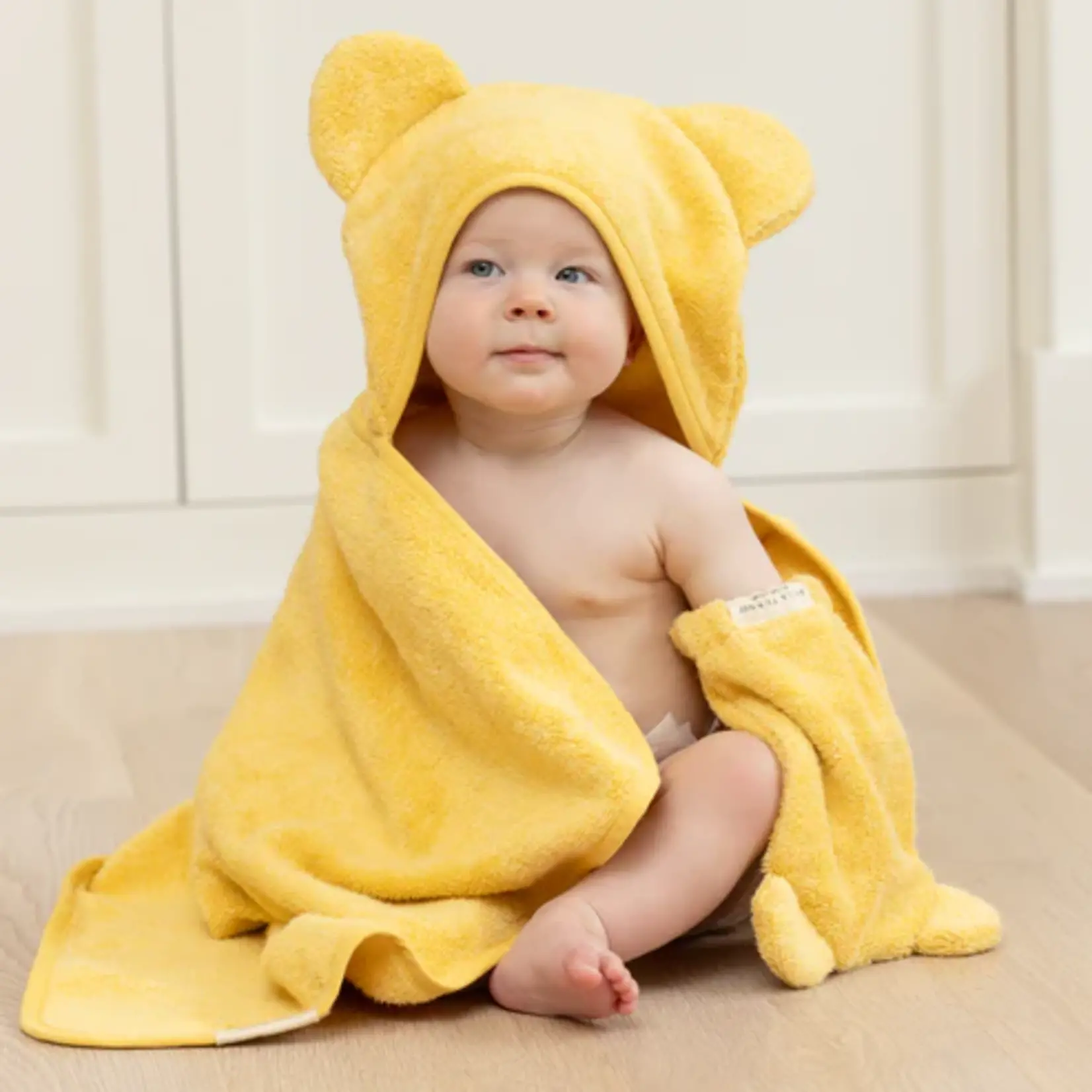 Bella Tunno Hooded Towel + Wash Mitt Set