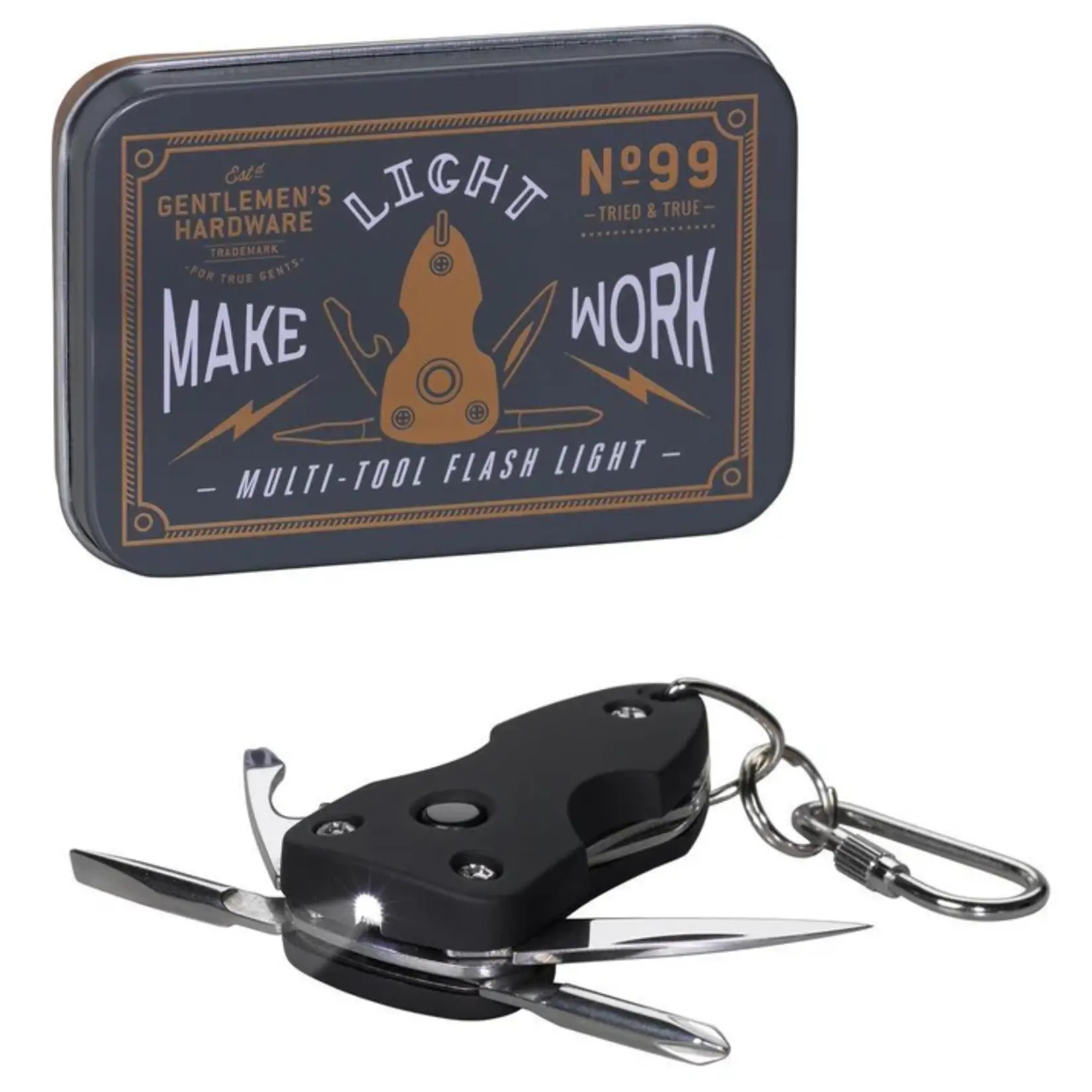 Gentlemens Hardware Pocket Multi Tool with Flash Light