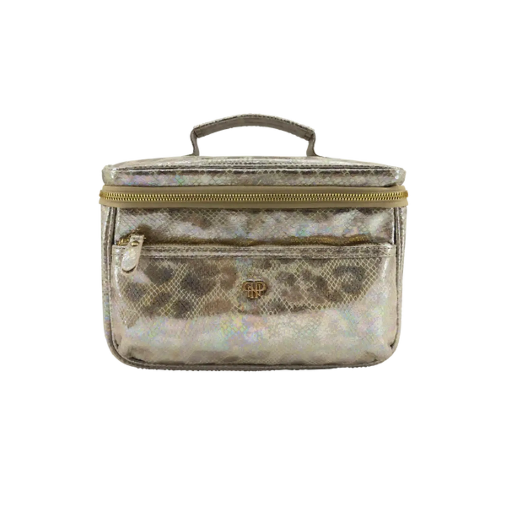 PurseN Train Case Glimmer Leopard