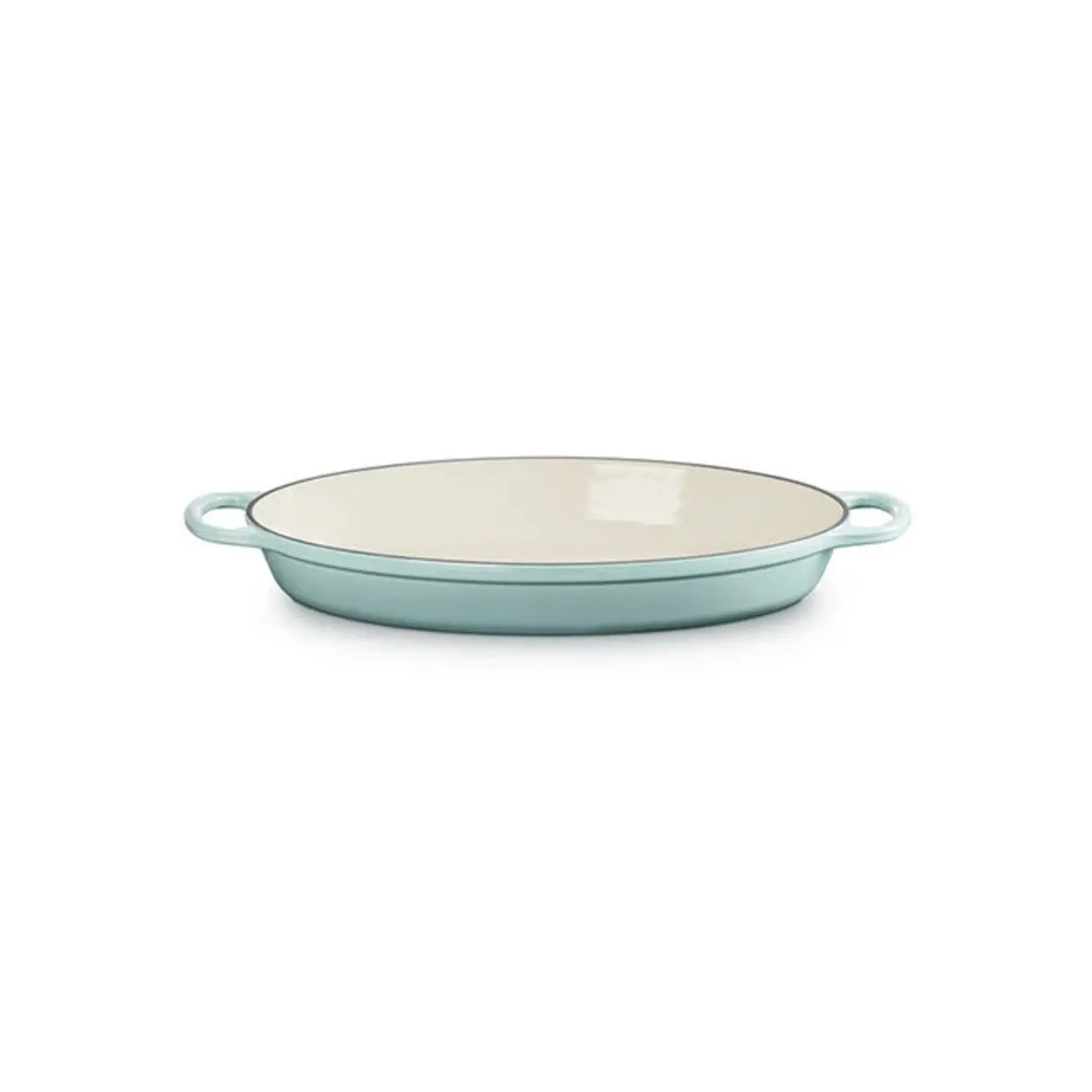 Le Creuset Signature Oval Baker, 3 qt, Sea Salt