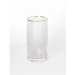 Mary Square Hammered Water Clear Glass