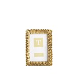 Two's Company Gold Ruffles Frame 4x6