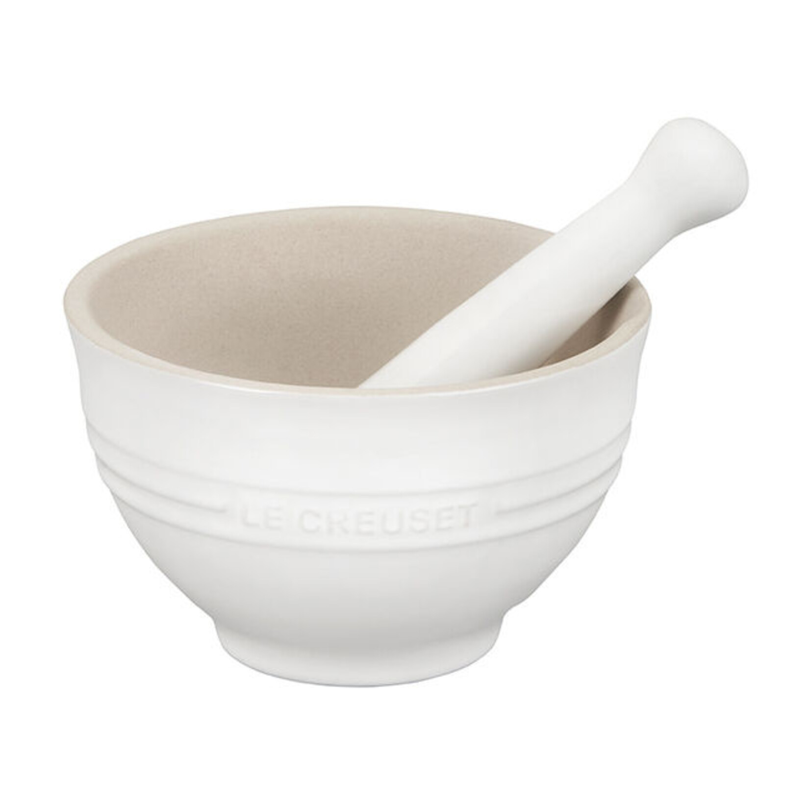 Le Creuset Mortar and Pestle Set, White
